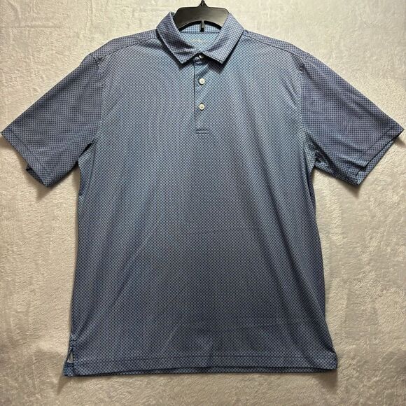 Walter Hagen Golf Polo Shirt Men's Medium Blue Short Sleeve Stretch lightweight - Picture 2 of 9